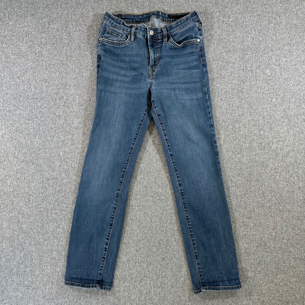 Buffalo Jeans Women 28 David Bitton Straight Leg Blue Stretch Denim Denim